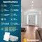 Sunperian 3 Inch Square Ultra Thin LED Recessed Downlights 5 CCT 2700K-5000K 8W 540LM Dimmable 16-Pack SP34233-16PK - alternate 3